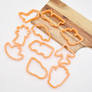 Moules à biscuits en plastique de qualité alimentaire, forme d'<span class=keywords><strong>avion</strong></span> et de véhicule, coupe-pâte durable pour les enfants, moule à biscuits DIY, coupe-fruits/pâte/toasts - Product Image 6
