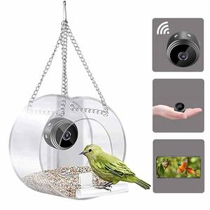 Comedero Inteligente para Pájaros con Cámara HD, Wi-Fi, Visualización Transparente, Alimentación al Aire Libre para Aves - Product Image 5