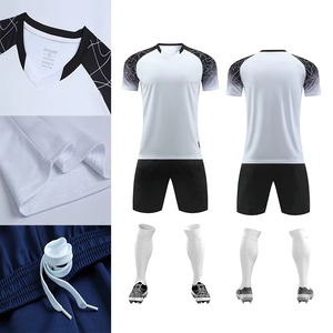 Unisex V Neck <b>Soccer</b> Jersey Set Short Sleeve Men's Football Uniform Set Team Football Jersey <b>Soccer</b> Wear - Product Image 2