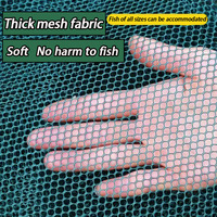 Panier de pêche pliable en nylon, maille de 3 mm, résistant à la corrosion, durable, pour la culture de poissons et crevettes