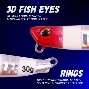 OEM 10g/15g/20g/25g/30g/40g/60g Plomb Saltwater Metal Jig Leurre de pêche en mer <span class=keywords><strong>pour</strong></span> Bass & Marlin Shore Casting Bream - Product Image 4