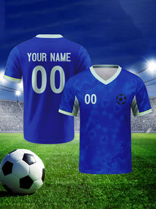 Maillots de football à manches courtes en polyester de haute qualité, col en V, respirants, nouvelle conception 2026, vente en gros, nom personnalisé, football - Product Image 6