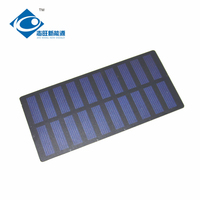 Chargeur solaire ultraléger PET haute efficacité 1.12W ZW-13263 panneau solaire laminé PET 5V chargeur de panneaux solaires compacts
