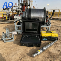 Caméra d'inspection de puits profonds avec trépied réglable en hauteur, objectif en verre saphir professionnel pour l'inspection de puits pétroliers, fonction d'enregistrement DVR