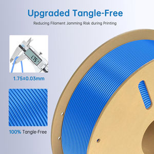 แท่งพลาสติกสีน้ำเงิน PLA -F 1KG การพิมพ์3D น้ำหนักสุทธิ1KG 1.75mm แท่งพลาสติกสีฟ้าความยาว330M - Product Image 2