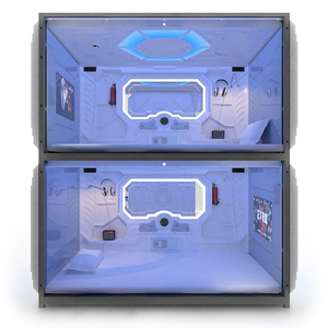 WE Prix d'usine Capsule moderne à deux étages Capsule <span class=keywords><strong>de</strong></span> lit Capsule <span class=keywords><strong>de</strong></span> sieste Capsule <span class=keywords><strong>Auberge</strong></span> <span class=keywords><strong>de</strong></span> <span class=keywords><strong>jeunesse</strong></span> - Product Image 4