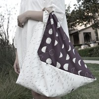 Sacs en lin origami japonais personnalisés, sacs fourre-tout en textile écologique, sacs à bandoulière durables