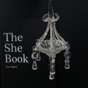 Princess's Gift Christmas Crystal Glass Chandelier <b>Car</b> Interior Hanging <b>Ornament</b> Decoration - Product Image 6