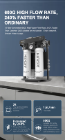 Système de filtration d'eau intelligent RO600, purificateur par osmose inverse à flux direct de 600 gallons avec service OEM/ODM, pour installation sous évier ou sur comptoir