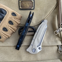 MICRO Delta G10 Griff D2 Klinge Keramiklager Taschenmesser Überlebens-EDC-Werkzeug Camping Jagd Utility Outdoor Klappmesser