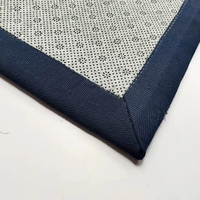 Nouveau design Tapis en sisal tressé plat moderne, ignifuge, écologique, antidérapant, fabriqué à la machine