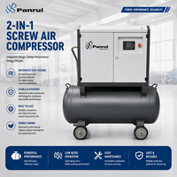 Compresseur d'air à vis silencieux 7,5 kW 8 bars 10 CV avec réservoir intégré en stock pour atelier de réparation automobile