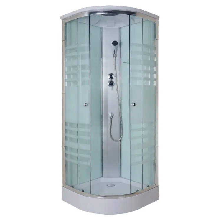 Cheap Bathroom Shower Cubicle Complete Shower Cabin with 15cm ABS Tray