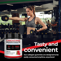 Agelwell OEM Creatine Powder Suplemen Energi Pembentuk Otot Bebas Gula Kelas Makanan Dosis Harian 5g Kapasitas 500g