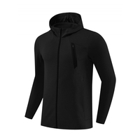 Vestes à capuche unisexes de sport de haute qualité, imprimées, respirantes, coupe-vent, en coton/fibre de bambou, tenues de sport décontractées pour l'extérieur, hiver
