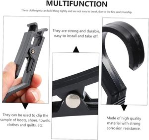 SUNRISE 83112 Super Strong Metal Buckles Black Plastic Clips for Outdoor Camping Home Office Workshop &amp; Travel - Product Image 5