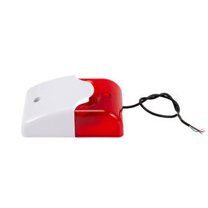 Alarmes stroboscopiques de sirène d'incendie en plastique blanc Petite sirène de lumière stroboscopique rouge murale 105db personnalisée - Product Image 2