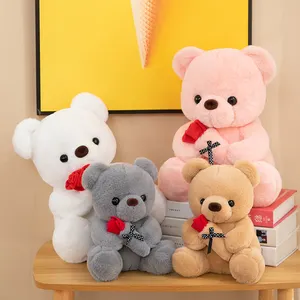 Vente en gros mignon animal en peluche kawaii personnalisé ours en peluche jouets en peluche ours en peluche