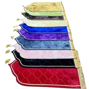 70x110cm Plain Polyester Muslim <b>Prayer</b> Rug Islamic <b>Prayer</b> <b>Mats</b> Jacquard Washable Machine Made - Product Image 1