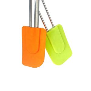 कस्टम हीट प्रतिरोधी खाद्य ग्रेड सिलिकॉन स्पुटुला स्टेनलेस स्टील हैंडल ओवन सुरक्षित आसान साफ टिकाऊ बेकिंग पेस्ट्री उपकरण - Product Image 4