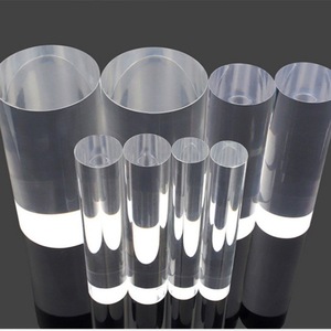 Clear Acrylic Dowel <b>Rods</b> <b>Plastic</b> Bars 250 mm 25 mm Diameter Polished Round <b>Rods</b> for DIY Crafts - Product Image 2