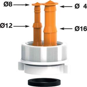 LIRA Porte-tuyau en PVC pour siphons pour la salle de bain et la cuisine - Product Image 1