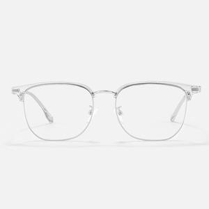 Montura de Gafas de Media Montura Mirror One Factory 8037 para Hombre, Protección Contra Luz Azul, Montura Cuadrada Óptica Danyang, Tamaño Mediano - Product Image 3