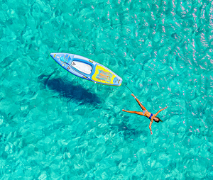 AQUATONE PLAYTIME Kayak gonflable de pêche et <span class=keywords><strong>planche</strong></span> de surf <span class=keywords><strong>2</strong></span>-en-1, ensemble de paddle gonflable et kayak à assise - Product Image 6