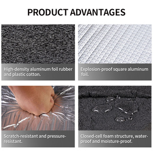 Láminas Autoadhesivas de Espuma de Goma Aislante Térmica, Insonorizante e Ignífuga, Multifuncionales, de Aluminio - Product Image 3