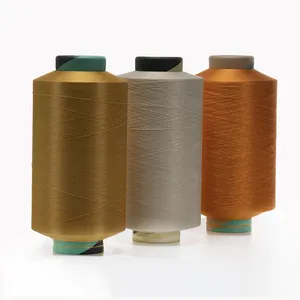 Huilong 100% hilo de poliéster 75d 150d torsión brillante de dty yarn Company