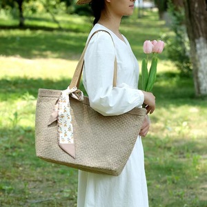 Eco Reusable <strong>Tote</strong> <strong>Bag</strong> Custom Women Fashion Shoulder Handbag Burlap Linen <strong>Jute</strong> <strong>Tote</strong> <strong>Bag</strong> for Activity Travel - Product Image 5