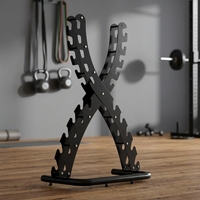 Support de rangement pour haltères en forme de X, stable, en acier, pour salle de sport, club de fitness, entraînement à domicile