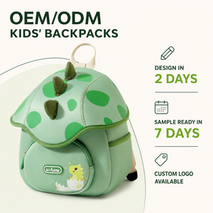 OEM ODM Custom Logo Low MOQ Dinosaur Children <strong>Backpack</strong> 3-6 Years Old Boys Girls Factory Direct New Style Cartoon Bookbag - Product Image 1