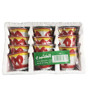Tasse à expresso turque de luxe écologique 80CC en céramique et porcelaine, motif personnalisé imprimé, lot de 12 tasses à café arabe <span class=keywords><strong>Cawa</strong></span> - Product Image 6