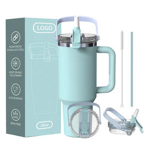 Vaso Térmico de Acero Inoxidable de Doble Pared de 40oz con Logotipo Personalizado, Tapa Antiderrames, Libre de BPA, Mantiene la Temperatura de 12 a 24 Horas - Product Image 1