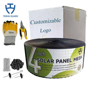 Sıcak daldırma galvanizli kuş netleştirme 4 inç 1.5mm çap güvercin bekçi kuş bariyer tel örgü için güneş panelleri - Product Image 4