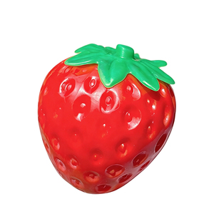 Nouveauté créative transfrontalière, best-seller |   Grand jouet anti-stress souple en forme de fraise à remontée lente, cadeau sensoriel doux - Product Image 1