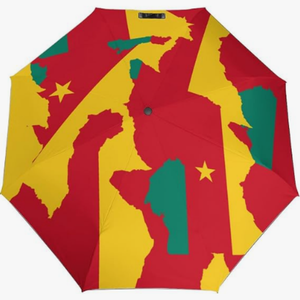 Parapluie pliant entièrement automatique, léger et compact, motif drapeau culturel du <span class=keywords><strong>Cap</strong></span>-<span class=keywords><strong>Vert</strong></span>, sans alourder le fardeau du transport, thème national - Product Image 3
