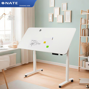 T9 elettrico convertibile scrivania <span class=keywords><strong>in</strong></span> piedi Design moderno basculante lavagna superiore regolabile <span class=keywords><strong>in</strong></span> altezza rotolamento bagnato/secco Top cancellabile - Product Image 1