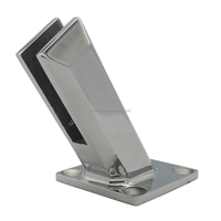 Pince de fixation en acier inoxydable 316 pour balustrade de piscine sans cadre en verre, pour garde-corps d'escalier, réglable, résistante à la rouille, design moderne
