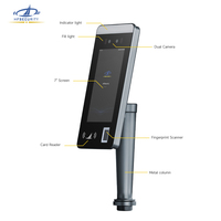 HFSecurity FR07 RFID Código QR Biométrico Sensor facial inteligente Terminal Libre SDK API Software Sistema de control de acceso para oficina