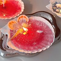 Ins Style Natural Sea shell Luxus Weihrauch Private Label Duft kerzen Geschenks ets für Hochzeit Weihnachten DIY Crafts