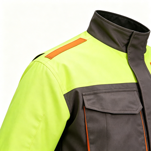 High Visibility Winter Safety Jacket with Reflective Accents for Work - Product Image 3