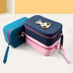 Silicone <b>Makeup</b> <b>Bag</b> Waterproof Portable With Soft Handle - Custom Designer <b>Travel</b> Case for Toiletries & Cosmetics - Product Image 6