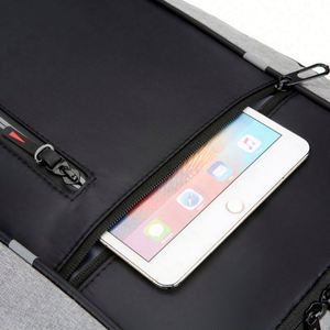 Large Capacity Unisex Student Backpack with Zipper Closure Business Commute <b>Computer</b> USB Charging School <b>Bag</b> - Product Image 5