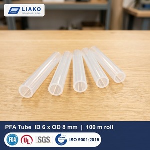 Tuyau PFA translucide haute pureté 6x8mm, rouleau de 100m pour le refroidissement liquide des serveurs et les lignes chimiques - Product Image 1