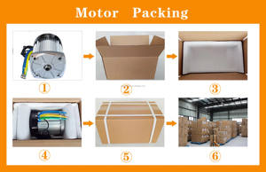 Moteur carré saillant 1200W 2200W 60V 72V sans balais pour magasins mobiles électriques et kiosques de vente au détail - Product Image 5