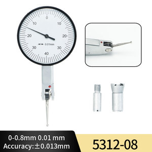 Indicateur de test à cadran de précision 0.01mm 0-0.8mm Indicateur de test à cadran 0.01mm Jauge d'indicateur à cadran - Product Image 5