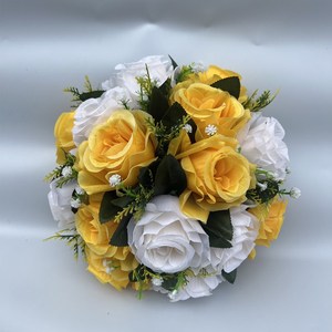 Arrangement de fleurs décoratif de colonne romantique plateau tournant de bureau moyen élégant pour mariage salon tissu transfrontalier - Product Image 2