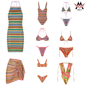 MLY produttori di costumi da bagno personalizzati da donna ha scavato abito lungo copricostume da <span class=keywords><strong>spiaggia</strong></span> stampato Sexy - Product Image 5